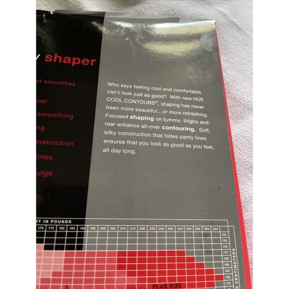 Hue Cool Contours High Waist Panty Shaper With Super-Cool Fiber Technology Black - Picture 7 of 8